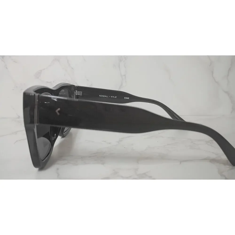 NEW Kendall + Kylie Oversized‎ Black Womens Polarized Sunglasses